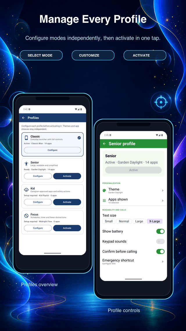 Manage Profiles